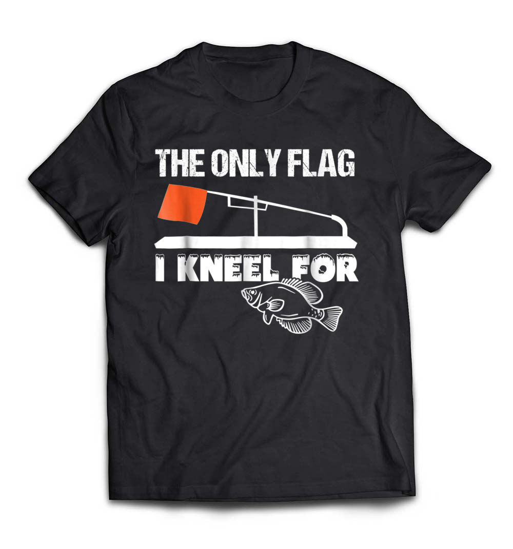 Ice Fishing Funny Tip Up Flag T-Shirt: A Hilarious Choice for Winter Anglers